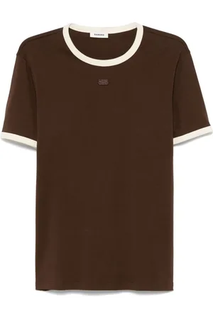 Sandro T-shirt à bords contrastants