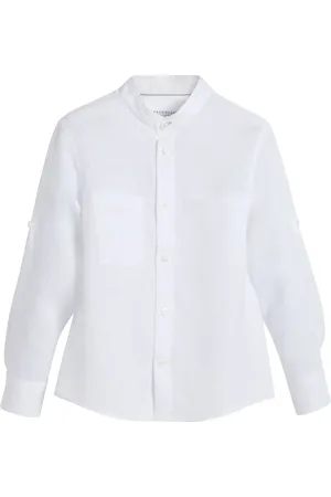 Brunello Cucinelli Chemise à col mao