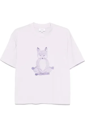 Maison Kitsuné T-shirt Yoga Fox à imprimé graphique