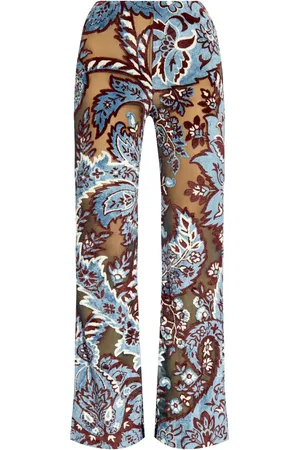 Etro Pantalon évasé à fleurs