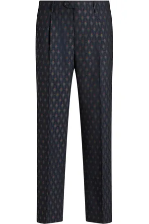 Etro Pantalon fuselé à motif en jacquard