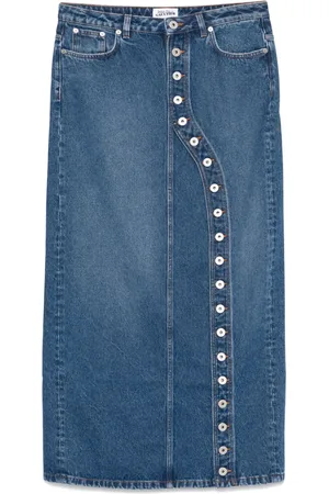 Jean Paul Gaultier Jupe en jean à design asymétrique
