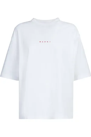 Marni T-shirt en coton à logo imprimé