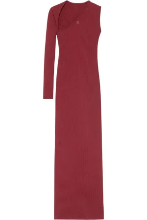Courrèges Robe en maille nervurée