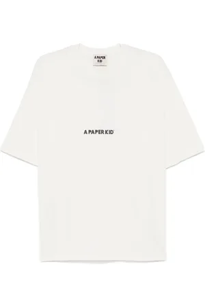 A PAPER KID T-shirt à logo imprimé