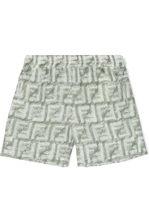 Fendi Bermuda en lin à imprimé FF