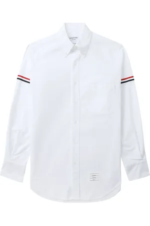 Thom Browne Chemise en coton à brassards contrastants