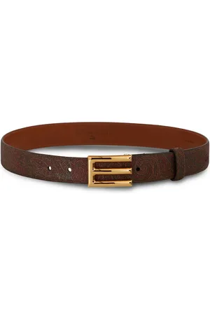Etro Ceinture en cuir à boucle logo