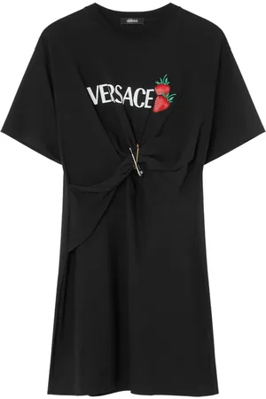 VERSACE Robe brodée Safety Pin