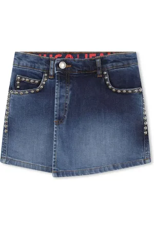 HUGO BOSS Jupe-short en jean à détails de clous