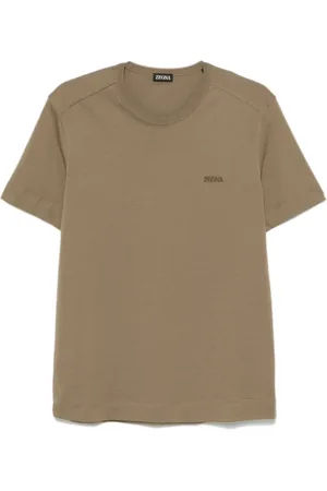 Ermenegildo Zegna T-shirt à logo brodé
