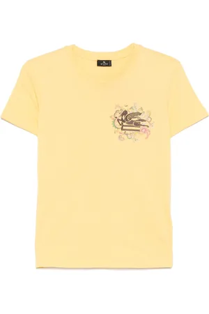 Etro T-shirt à logo Pegaso brodé en coton