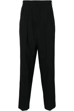 Kenzo Pantalon de costume en laine à plis