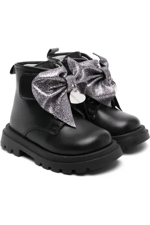 MONNALISA Bottines en cuir à détail de nœud
