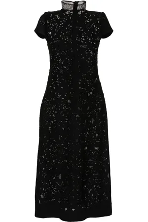 Atu Body Couture Robe longue à fleurs en résille
