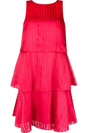 Armani Exchange Robe courte satiné à logo brodé
