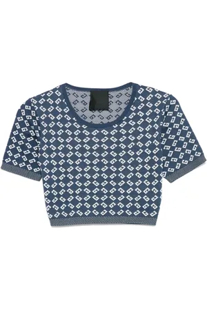 Givenchy Haut crop à monogramme 72 en jacquard