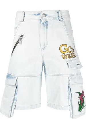 GCDS Short en jean à poches cargo
