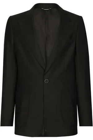 Dolce & Gabbana Blazer en soie mélangée Portofino à simple boutonnage
