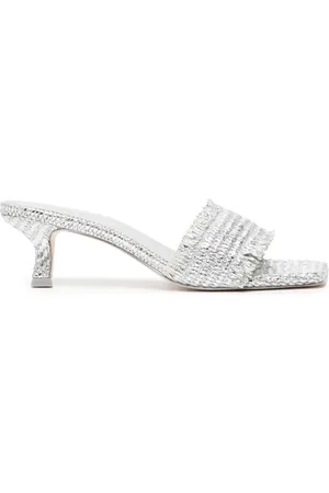 Cult Gaia Mules à design métallisé 60 mm
