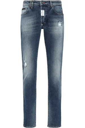 Philipp Plein Jean droit à patch logo