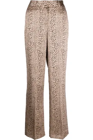 Twin-Set Pantalon ample à imprimé léopard