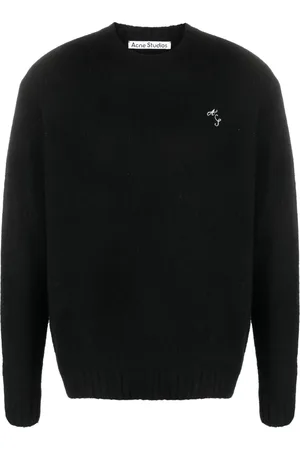 Acne Studios Pull en laine à logo brodé