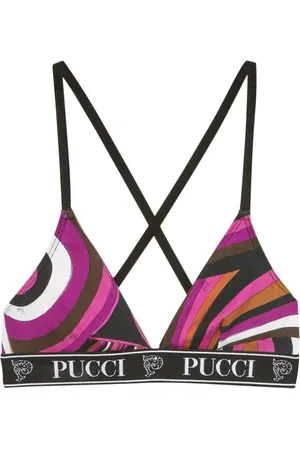 Puccini Lot de trois brassières à logo imprimé