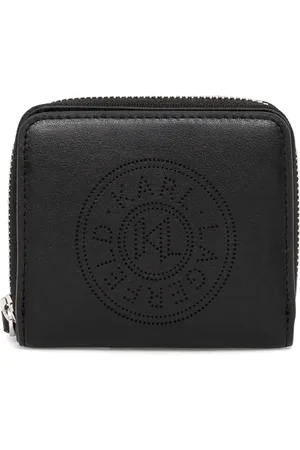 Karl Lagerfeld Portefeuille pliant K/Circle en cuir