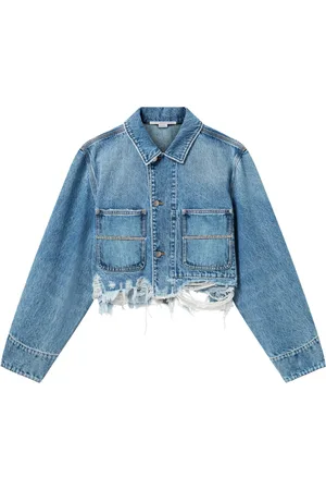Stella McCartney Veste en jean à détail de chaîne
