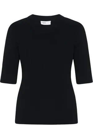 ROSETTA GETTY T-shirt nervuré à manches courtes