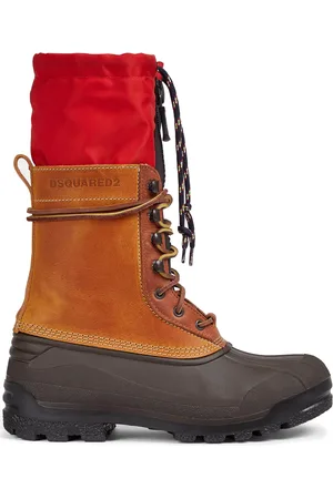 Dsquared2 Bottines en cuir à empiècements