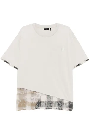 FIVE CM T-shirt à effet patchwork