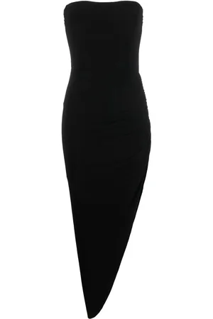 Norma Kamali Robe-bustier cintrée à design asymétrique