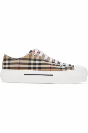 Burberry Baskets en coton à carreaux