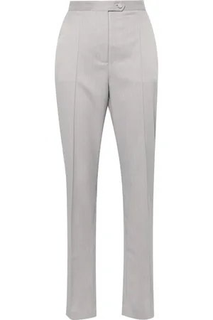 Styland Pantalon de tailleur rayé à taille haute