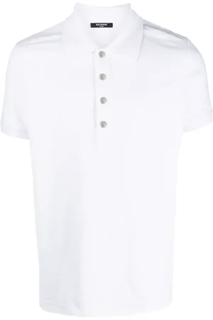 Balmain Polo en piqué à motif monogrammé