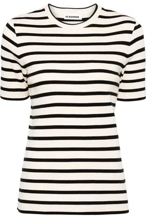 Jil Sander T-shirt en coton à rayures