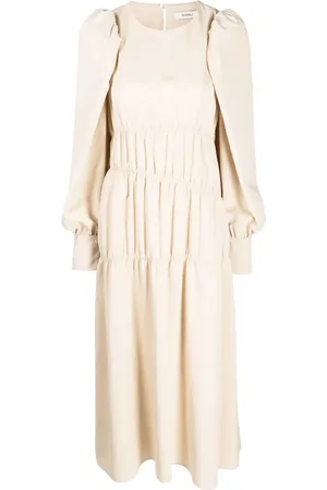 GOEN.J Robe mi-longue à manches bouffantes