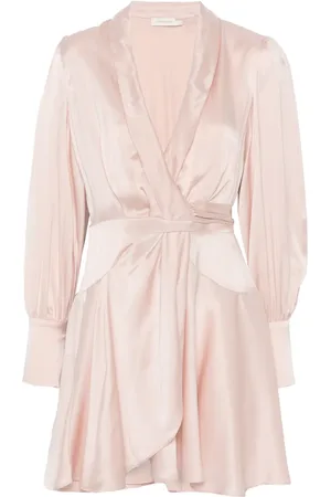 ZIMMERMANN Robe portefeuille courte en soie
