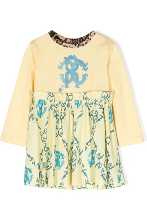 Roberto Cavalli Robe en coton à manches longues