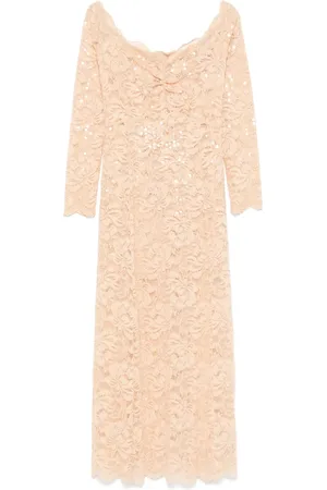 Paco rabanne Robe longue à détails de sequins