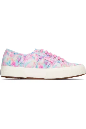 Superga Baskets tie-dye à étiquette logo
