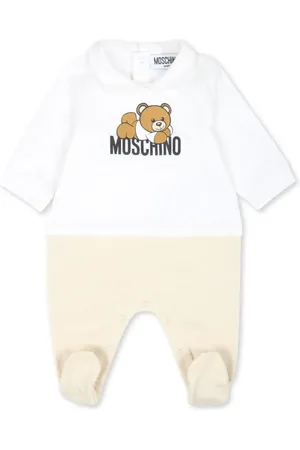Moschino Grenouillère bicolore à imprimé ourson