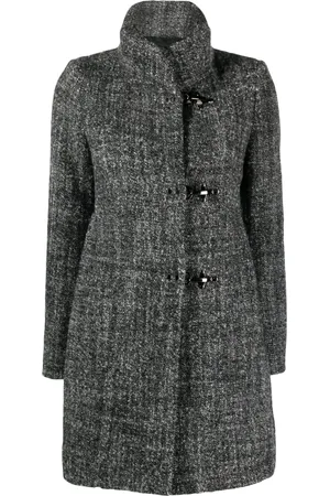 FAY Manteau boutonné à col montant