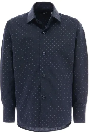 M. Moustache Robe-chemise à imprimé fleurs de lys