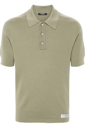 Balmain Polo en maille à manches courtes