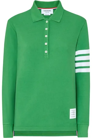 Thom Browne Polo à détail 4 bandes signature