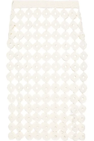 WALES BONNER Jupe mi-longue Stanza en crochet