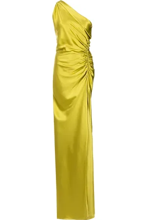Michelle Mason Robe longue à design à une épaule